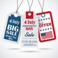 3 Price Stickers 4th July