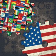usa and world flags cogs