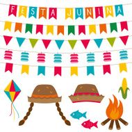 Junina Festa vector set