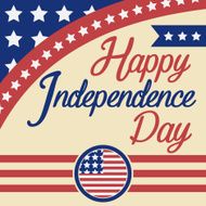 Happy independence day greeting card