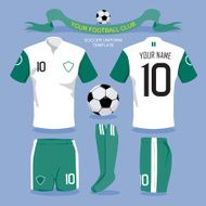 Soccer uniform template N4