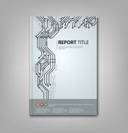 Brochure book with printed circuit board template