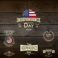 Fourth of July Independence Day USA badges for any use N5
