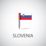 slovenia flag pin