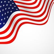 Closeup of American flag N5