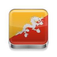 Metal icon of Bhutan
