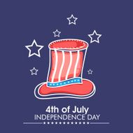 Long hat for American Independence Day celebration