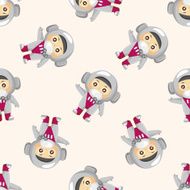 Space astronaut seamless pattern N6