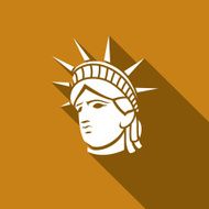 Statue of Liberty New York landmark American symbol Vector Illustration