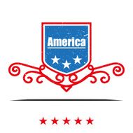American labels vector illustration styles N5