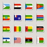 Label - African Flags N2