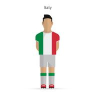 Italy football player Soccer uniform