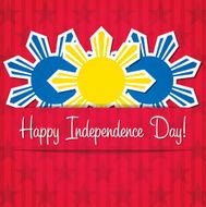Philippines Independence Day card in vector format N13