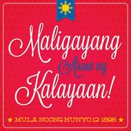 Philippines Independence Day card in vector format N14
