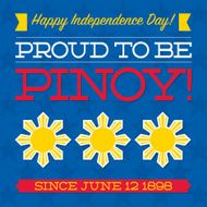 Philippines Independence Day card in vector format N18