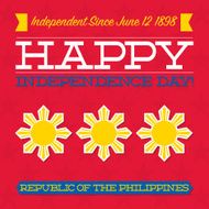 Philippines Independence Day card in vector format N20