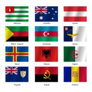 Set Flags of world sovereign states N48