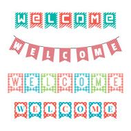 Word of welcome to the party flags N2