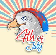 American national bird eagle for Independence Day celebration N2