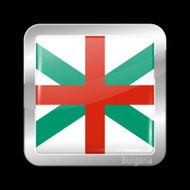 Flag of Bulgaria Metal Icons N2