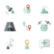 Navigation icons set N9