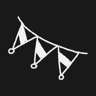 doodle decorative flag N13