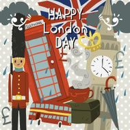 Happy London Day greeting card