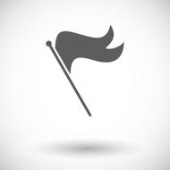 Flag flat single icon N14