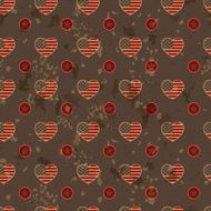 American vintage seamless pattern N2