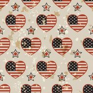 American vintage seamless pattern N3