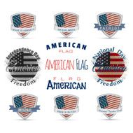 america flag lettering calligraphy