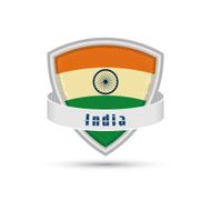 flag of India on the shield