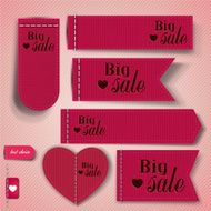 Set of bubbles stickers labels tags &quot;Big Sale&quot;