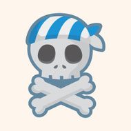 pirate skull theme elements N4