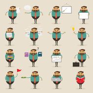 Set of businessman character N8