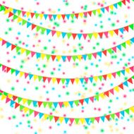 Flags And Confetti