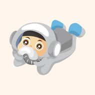 Space astronaut theme elements N46