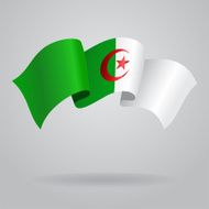 Algerian waving Flag Vector illustration