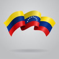 Venezuelan waving Flag Vector illustration