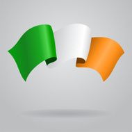 Irish waving flag vector illustration N2