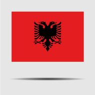 National Flag of Albania N3
