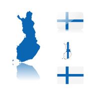 Finish map and flags