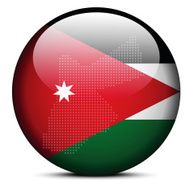Map with Dot Pattern on flag button of Jordan