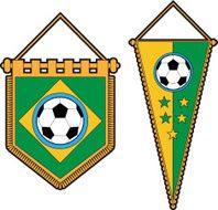 Brazil soccer pennant