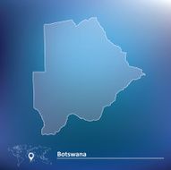 Map of Botswana