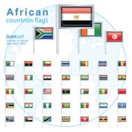 Set of African flags vector illustration N9