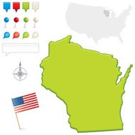 Wisconsin State Map N2