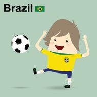 brazil national football team businessman happy is playing socc