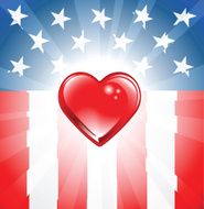 Patriotic Heart Background