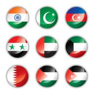 Glossy buttons Asia two